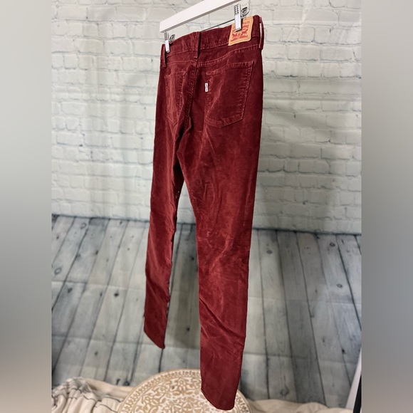 Levis 710 Super Skinny Corduroy Jeans | Rust Red | Sz Womens 28 - Picture 12 of 16